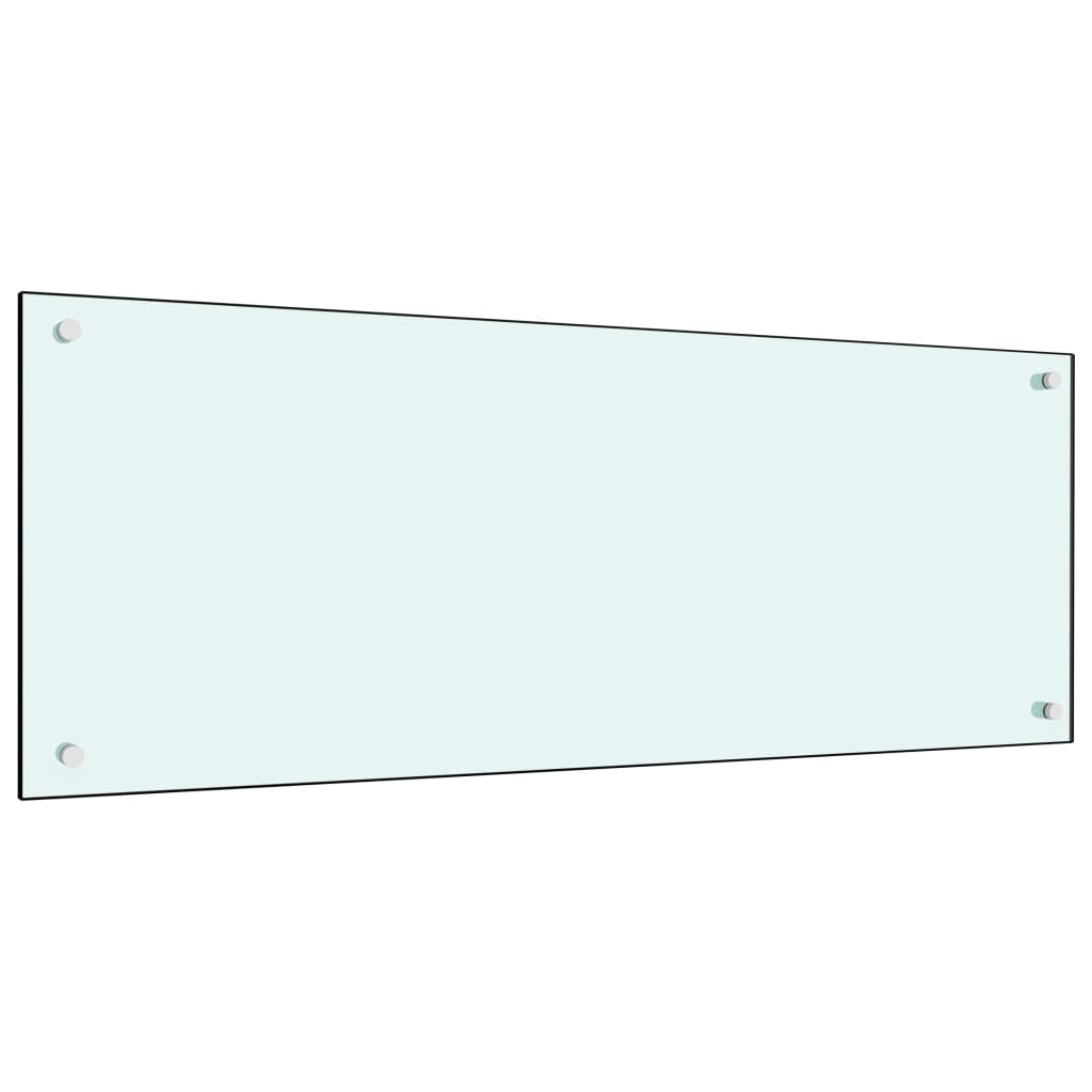  vidaXL Küchenrückwand Weiß 100x40 cm Hartglas