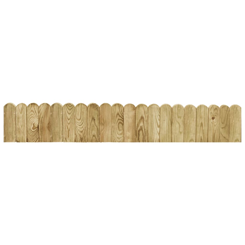 vidaXL Beeteinfassung Grün 120 cm Imprägniertes Kiefernholz