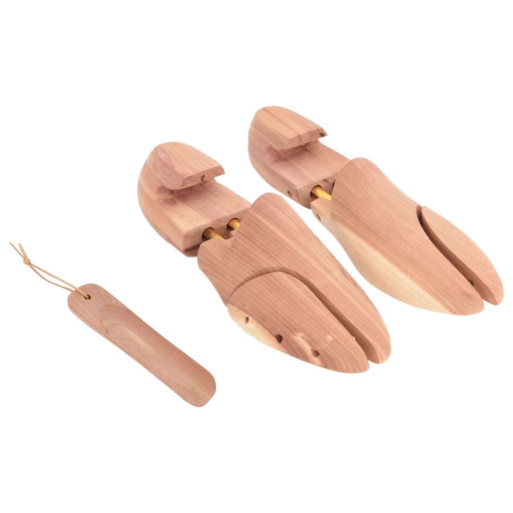 vidaXL Schuhspanner mit Schuhlöffel EU 40-41 Massivholz Zeder