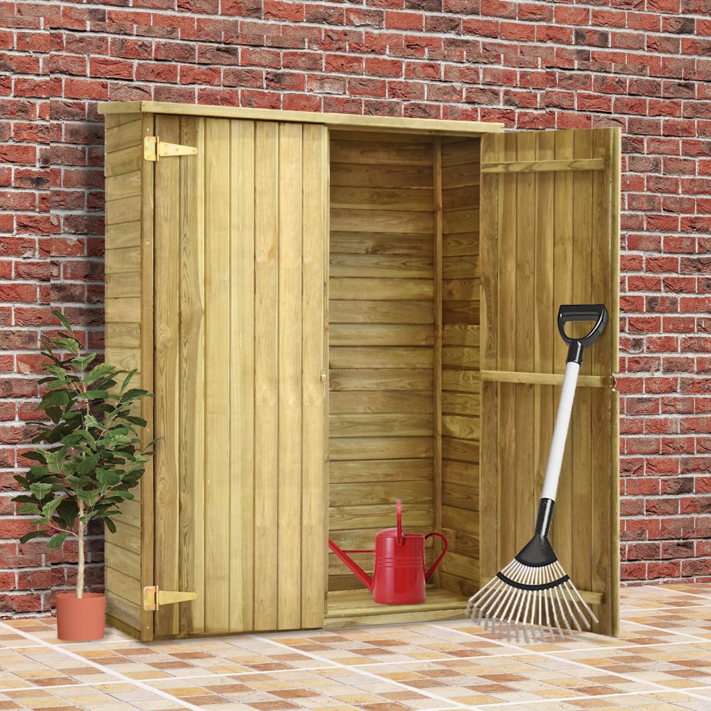 vidaXL Garten-Geräteschuppen 123x50x171 cm Kiefernholz Imprägniert