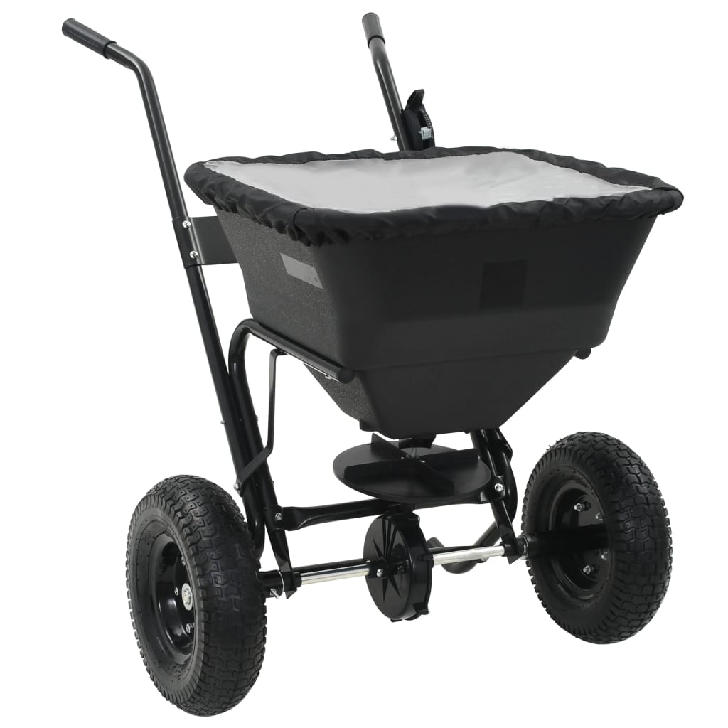 vidaXL Handstreuwagen Salzstreuer PVC und Stahl 106x73x76 cm 45 L