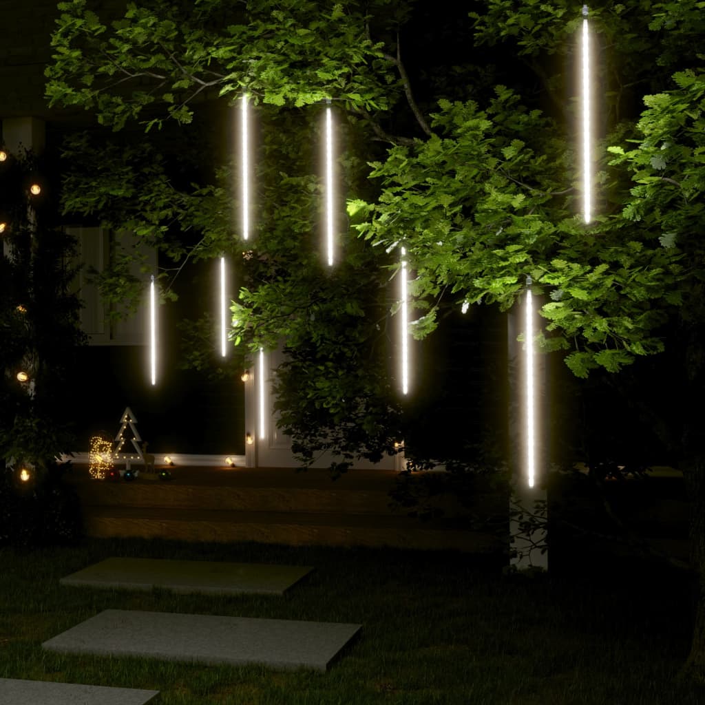 vidaXL LED Meteor-Lichter 8 Stk. 50 cm Kaltweiß 288 LEDs