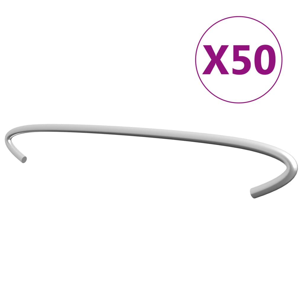 vidaXL Gabionen-Distanzhalter 50 Stk. Verzinkter Stahl 40 cm