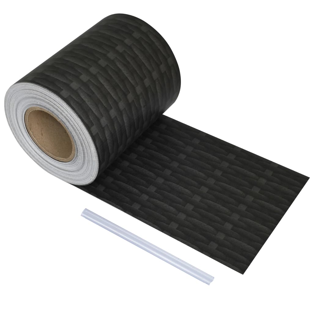 vidaXL Sichtschutzrolle PVC 70x0,19 m Rattan-Optik