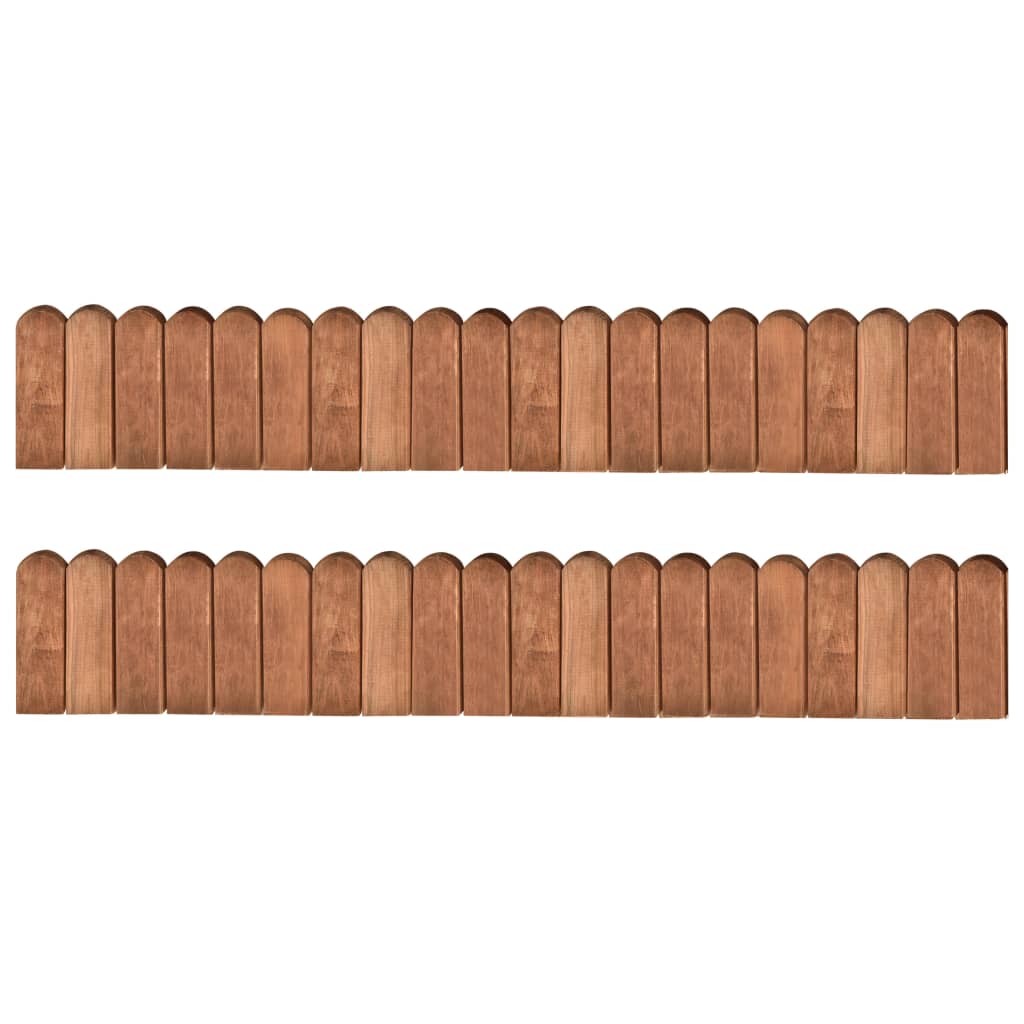 vidaXL Beeteinfassungen 2 Stk. 120 cm Kiefernholz Imprägniert