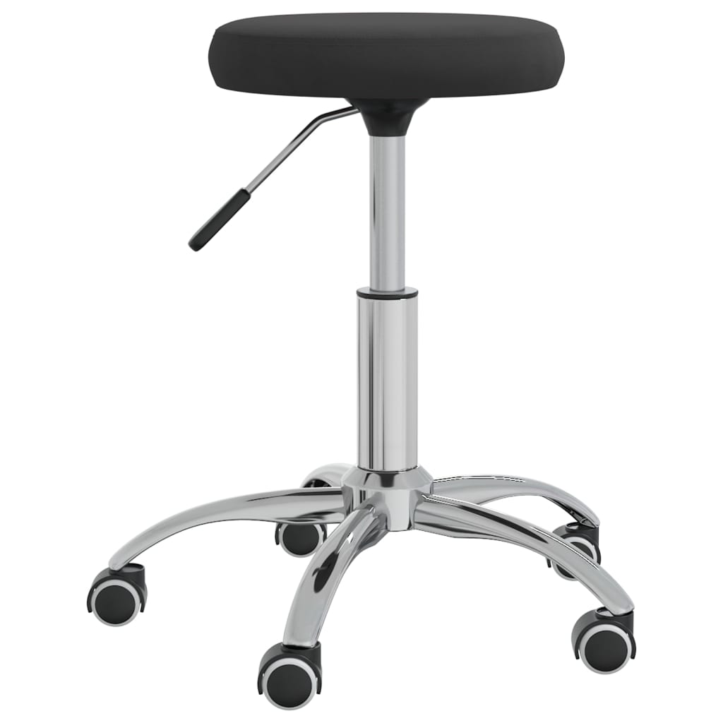 vidaXL Massagehocker Samt Schwarz 