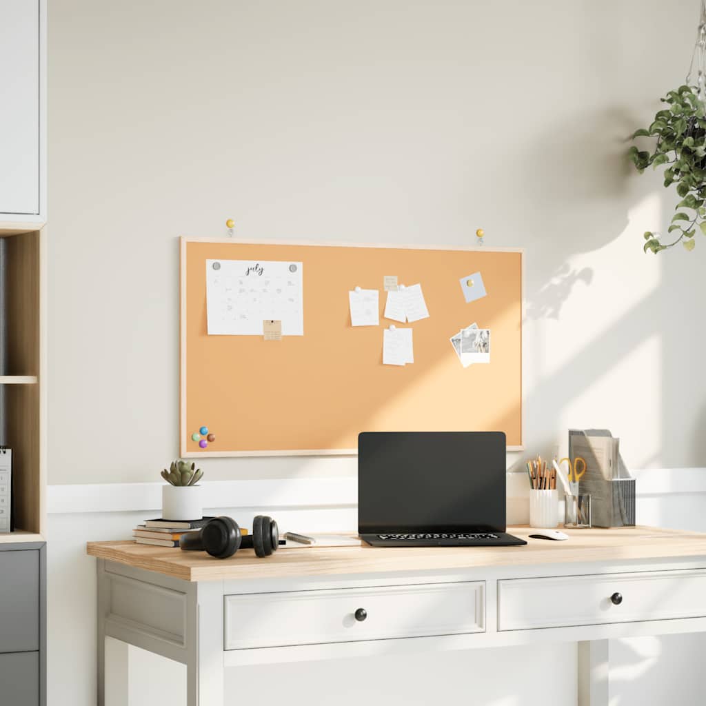 vidaXL Korktafel mit massivem Kiefernholzrahmen 100x55 cm