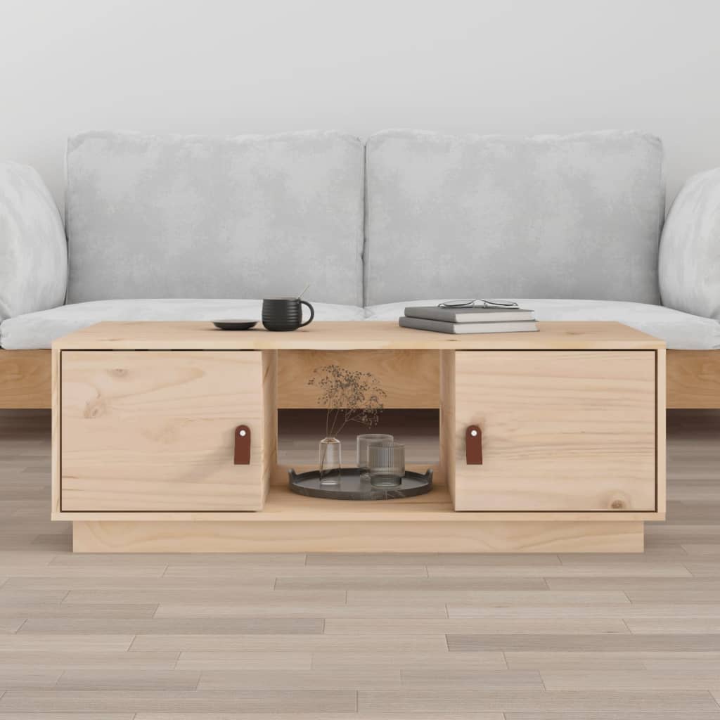  vidaXL Couchtisch 100x50x35 cm Massivholz Kiefer