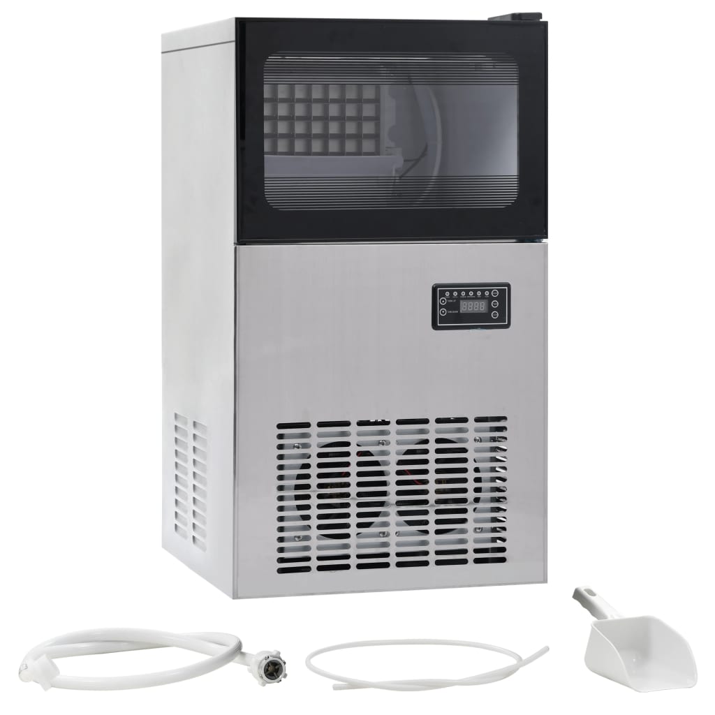 vidaXL Eiswürfelmaschine Schwarz 45 kg / 24 h 