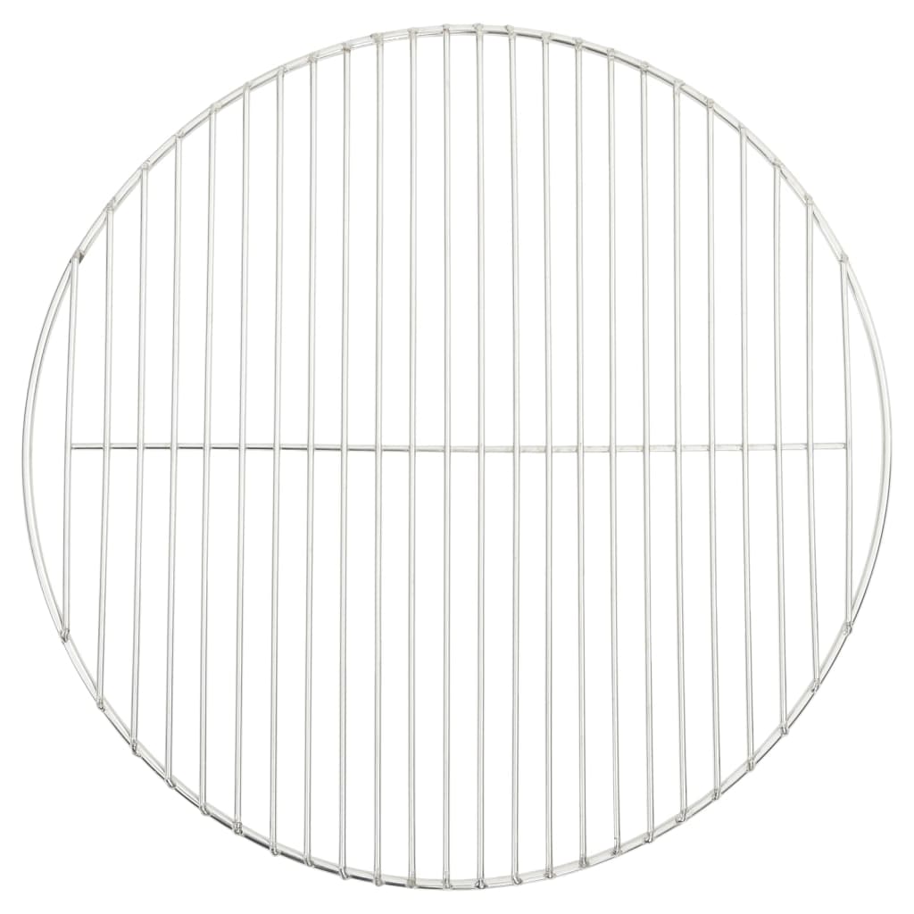 vidaXL Grillrost Rund Ø47 cm 304 Edelstahl