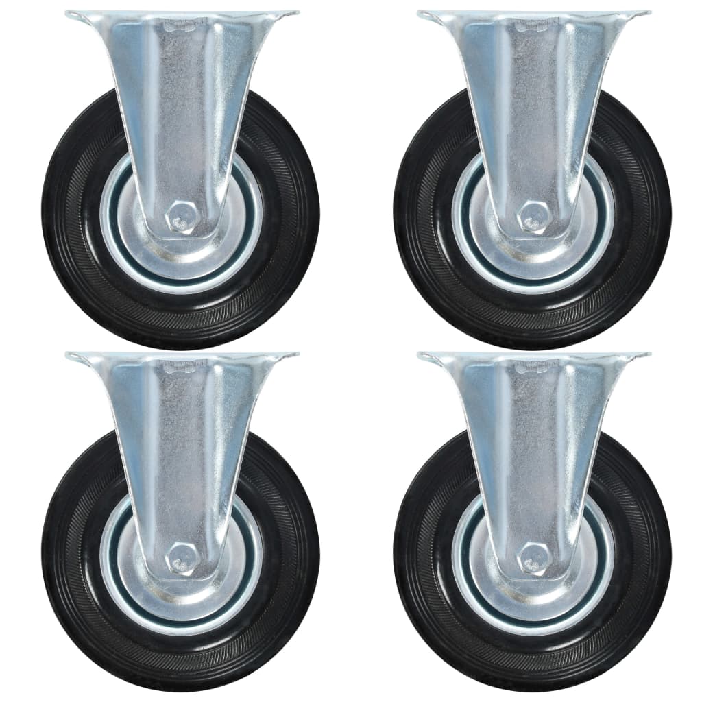 vidaXL 12 Stk. Bockrollen 125 mm