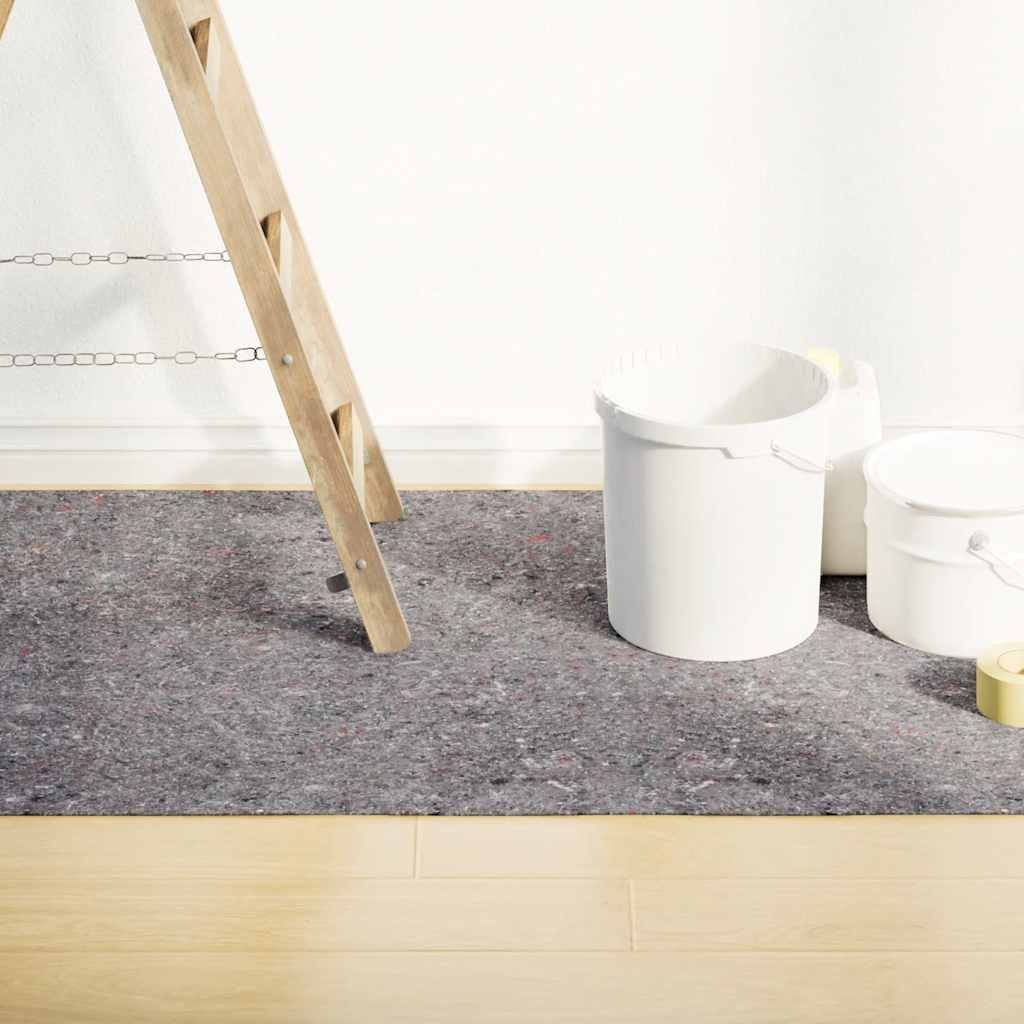 vidaXL Rutschfeste Malervliese 2 Stk. 1020 cm 280 g/m² Grau