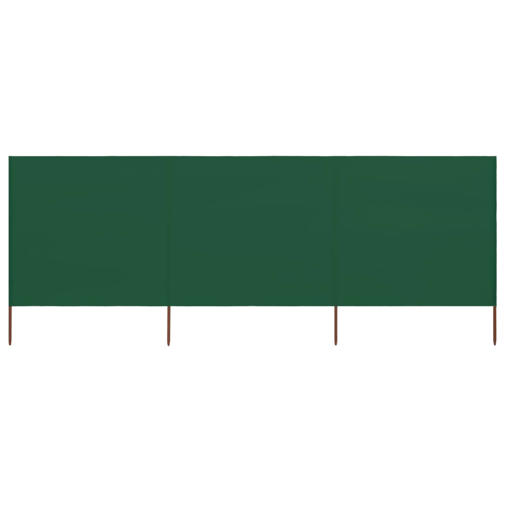 vidaXL 3-teiliges Windschutzgewebe 400 x 80 cm Grün