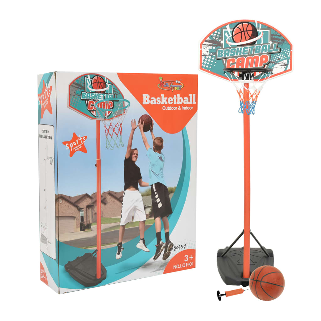 vidaXL Tragbares Basketball-Set Verstellbar 180-230 cm