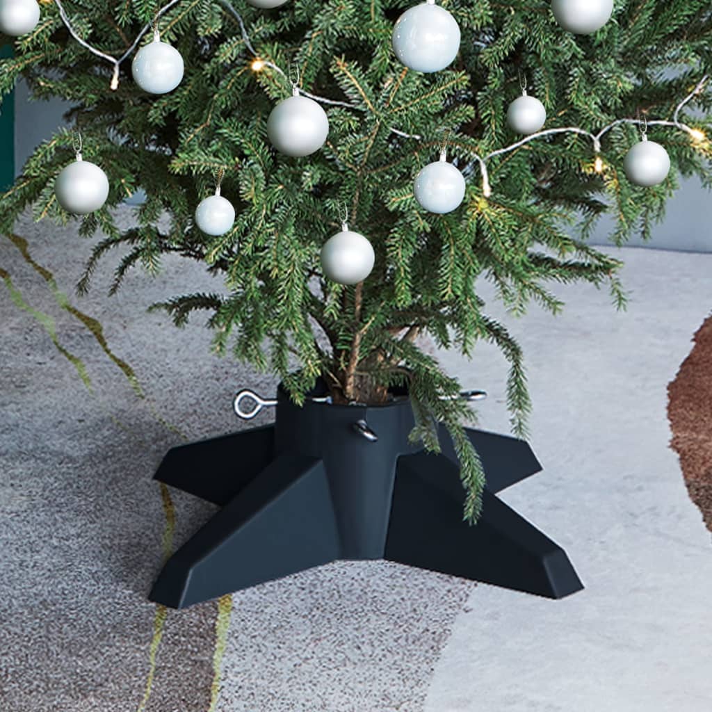 vidaXL Christbaumständer Grün 55,5x55,5x15 cm