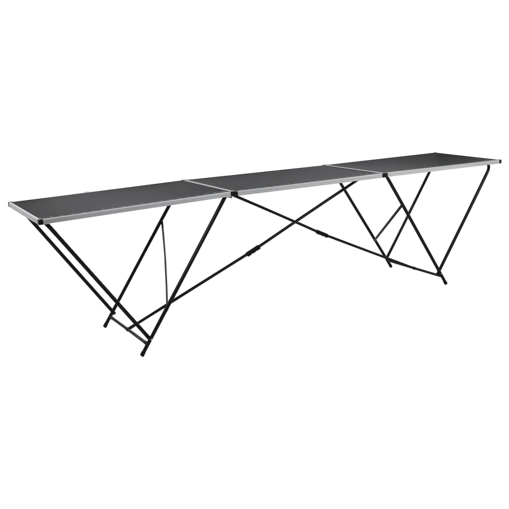 vidaXL Tapeziertisch Klappbar MDF und Aluminium 300×60×78 cm