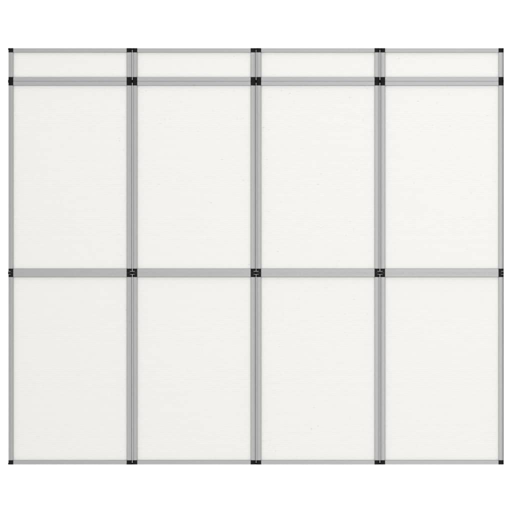 vidaXL 12-Panel Messewand Faltdisplay 242×200 cm Weiß
