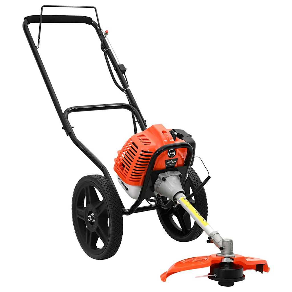 vidaXL Freischneider mit Rädern Orange 52 cm³ 1,45 kW