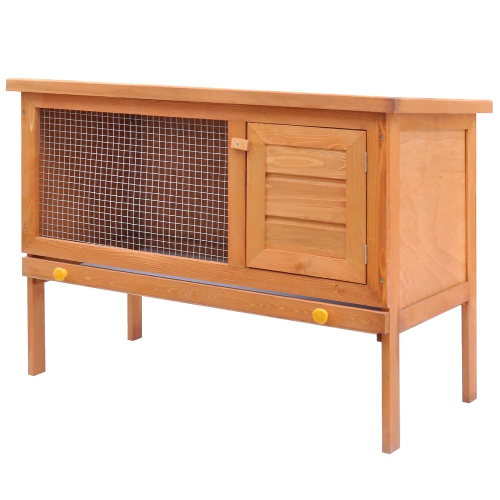Kaninchenstall Kleintierhaus Hasenstall 1 Ebene Holz   