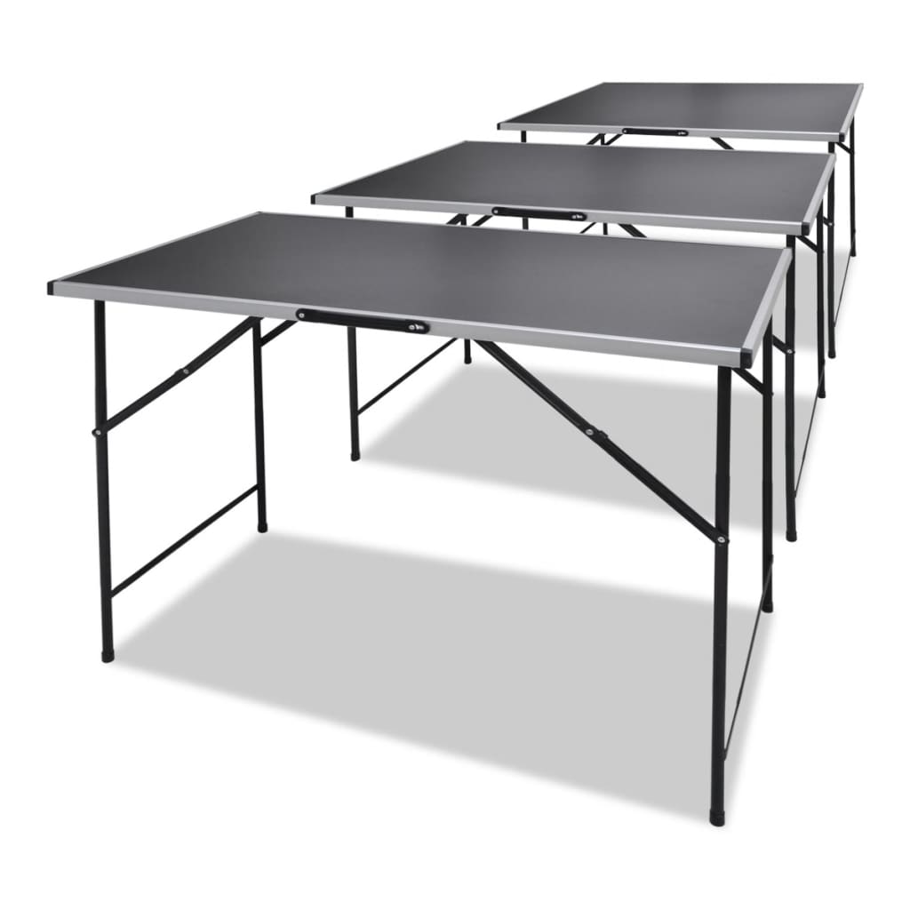 vidaXL Tapeziertische 3 Stk. Klappbar 