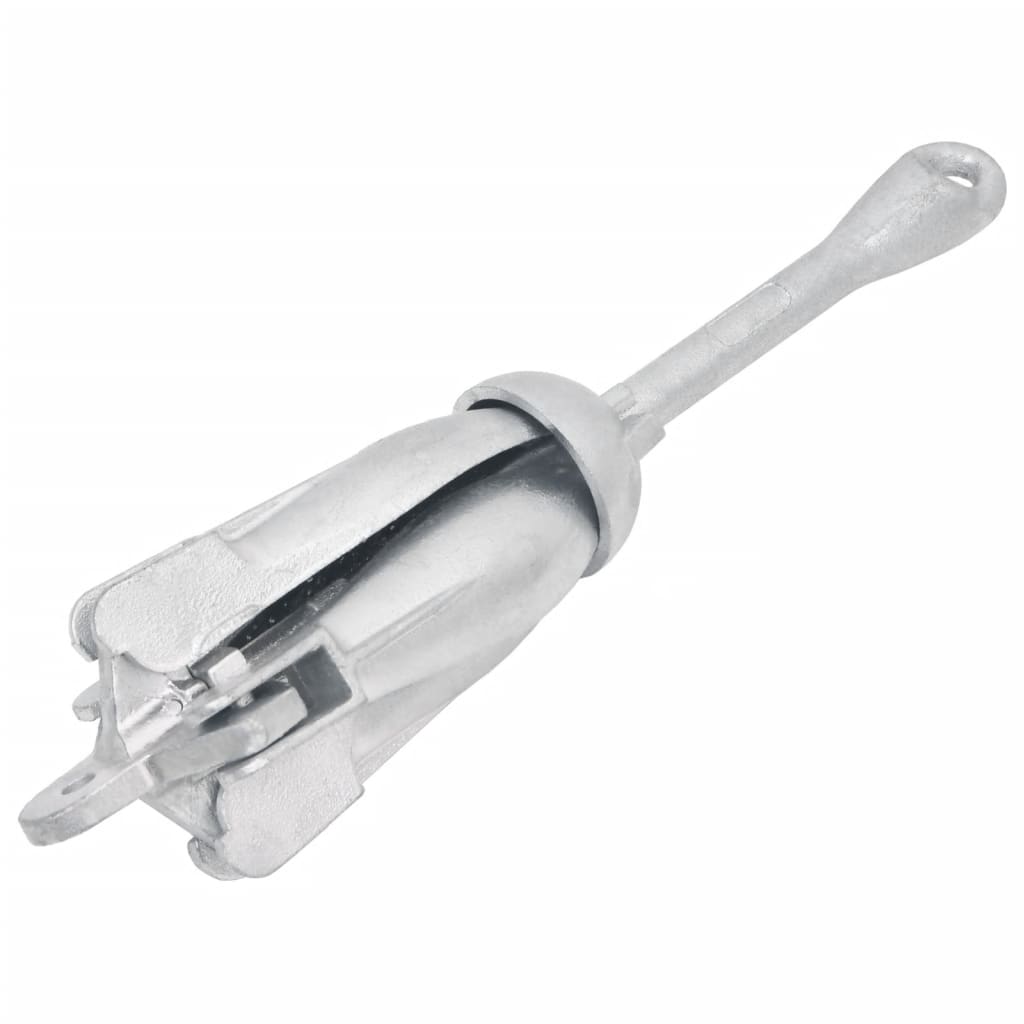 vidaXL Klappanker Silber 4 kg feuerverzinktes Gusseisen