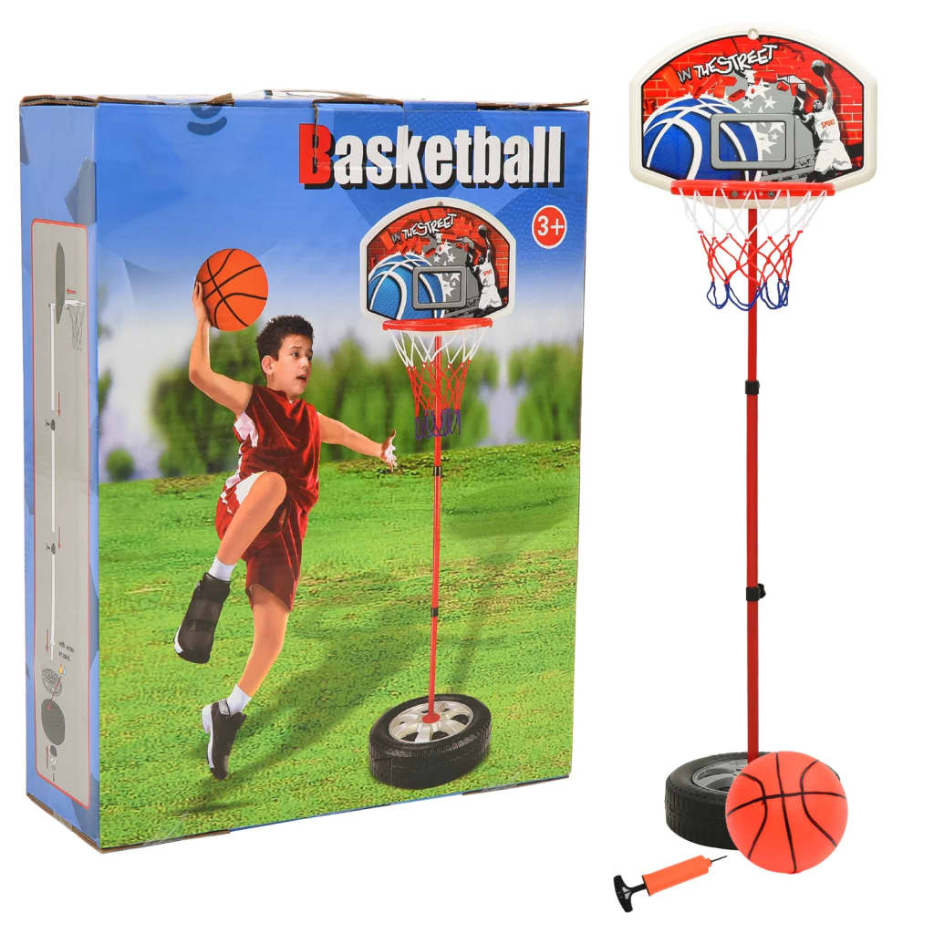 vidaXL Kinder Basketball Spiel-Set Verstellbar 120 cm