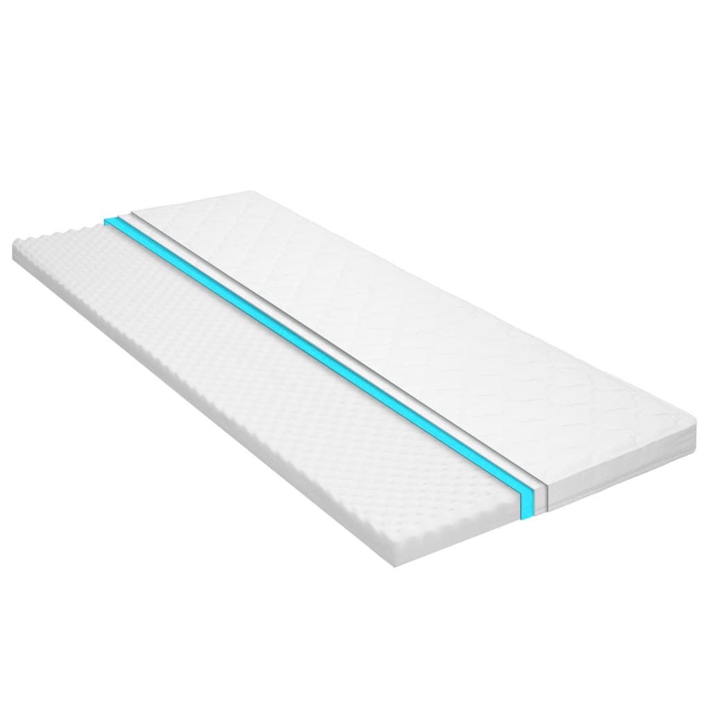 vidaXL Matratzenauflage 100 x 200 cm Kaltschaum Ei-Profil 6 cm
