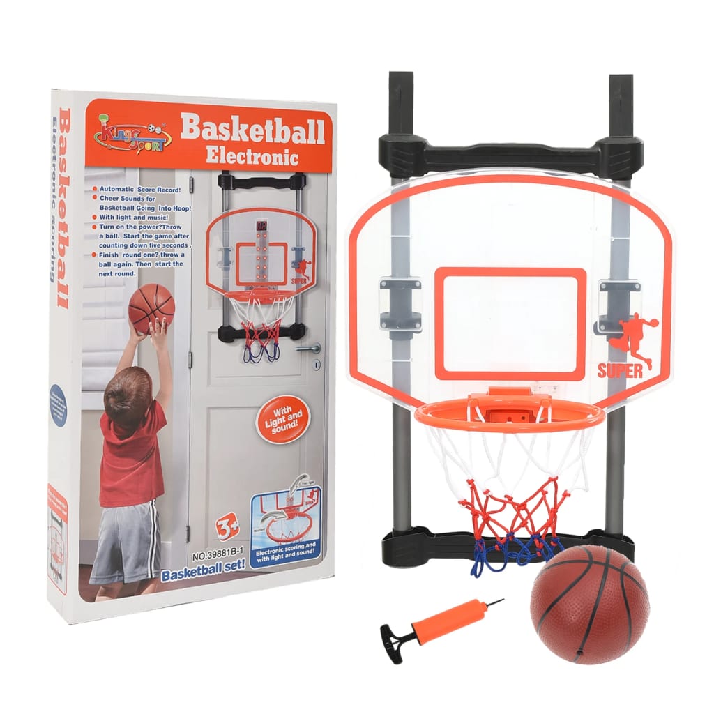 vidaXL Kinder Basketball-Set für Tür Verstellbar
