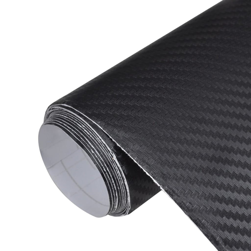 vidaXL Autofolien 2 Stk. 3D Schwarz 100x150 cm