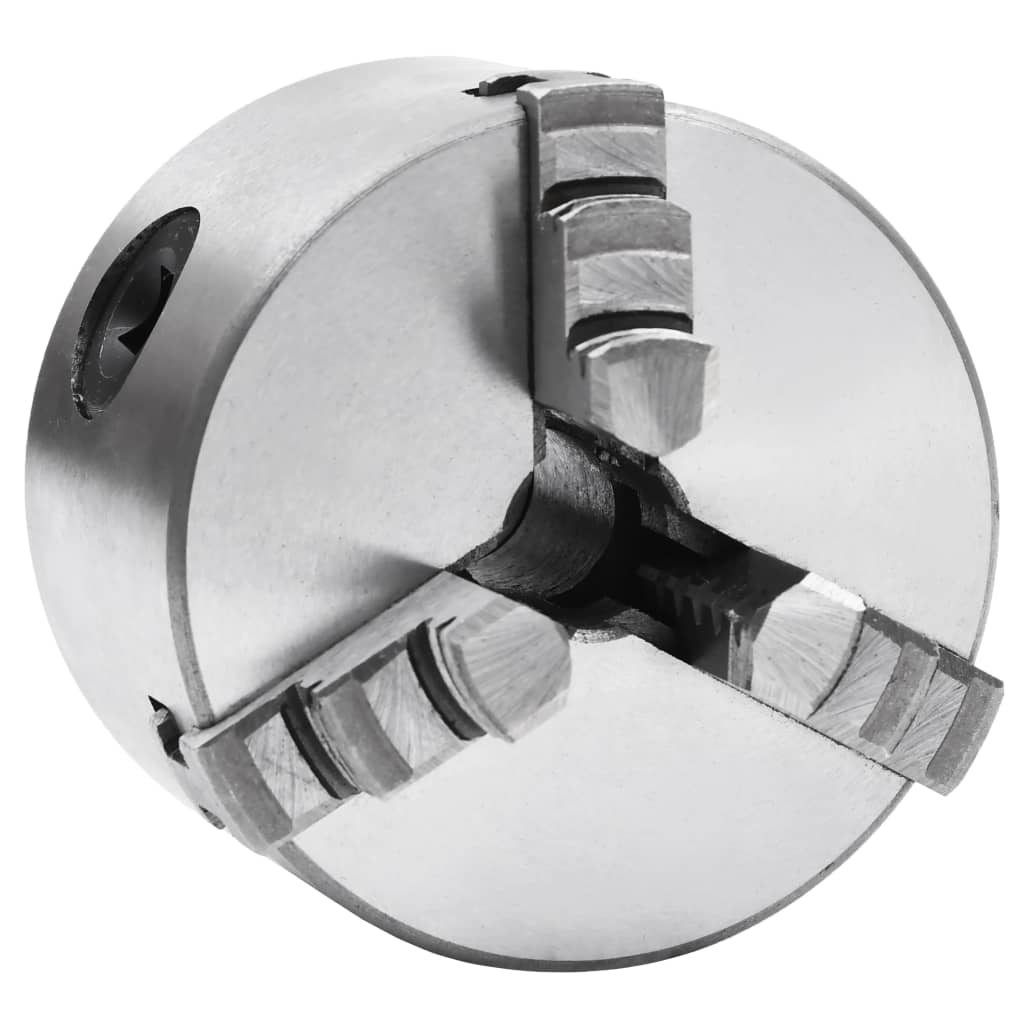 vidaXL 3-Backen-Drehfutter Selbstzentrierend 80 mm Stahl 
