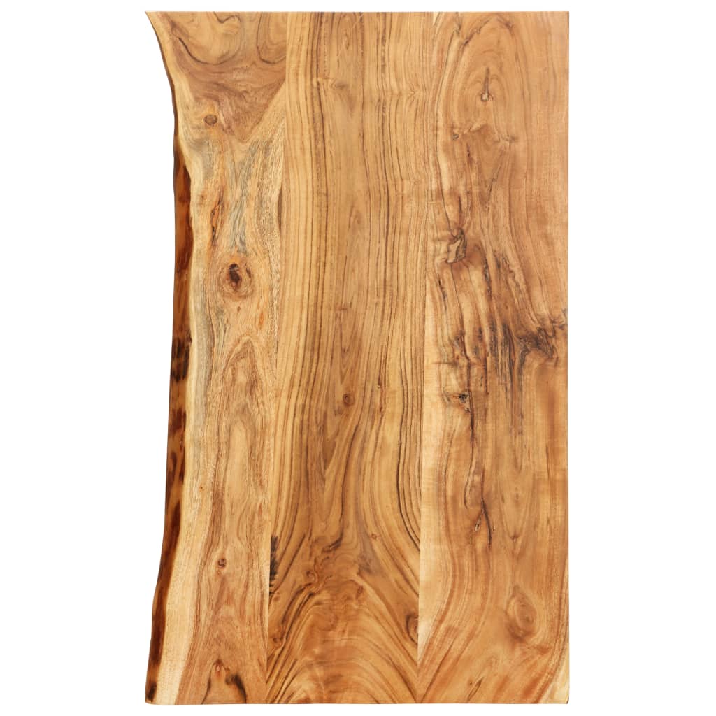 vidaXL Badezimmer-Waschtischplatte Massivholz Akazie 100x52x3,8 cm