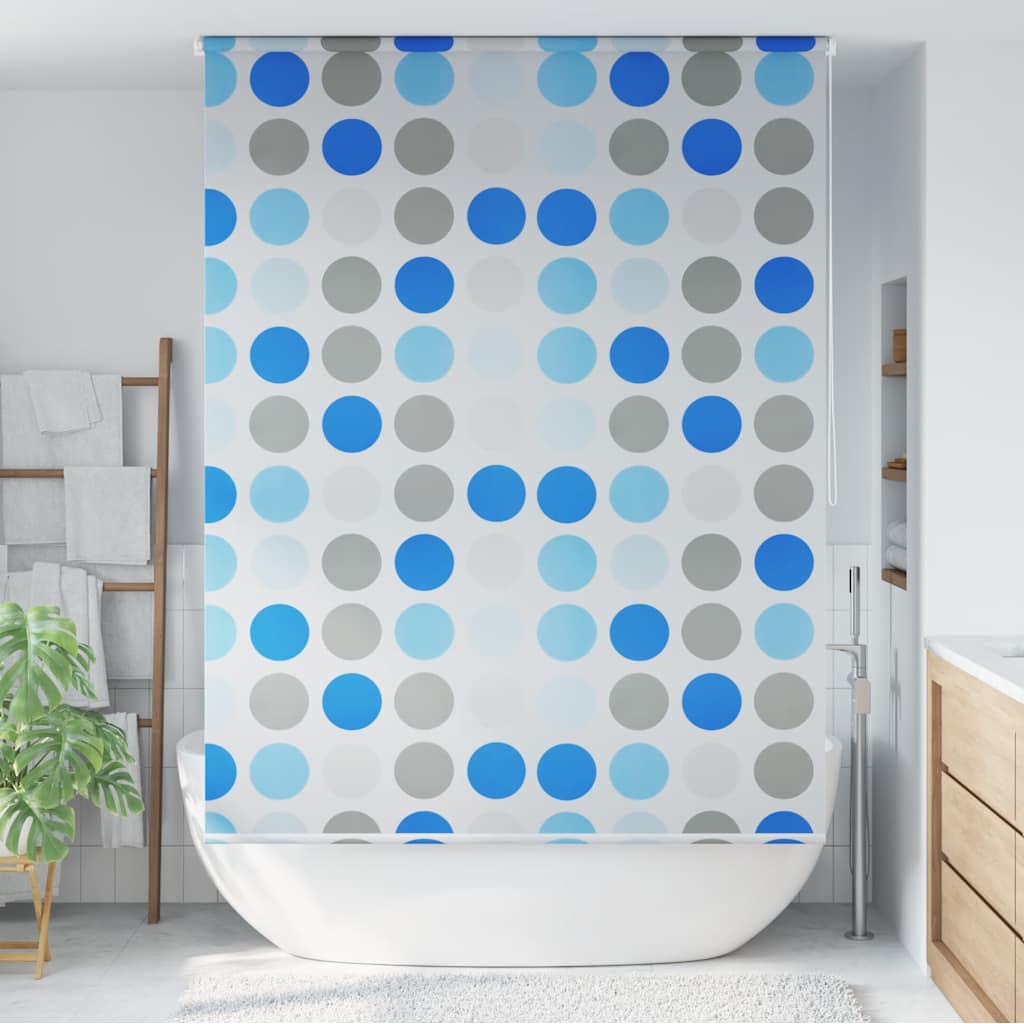 vidaXL Duschrollo 160x240 cm Kreismuster