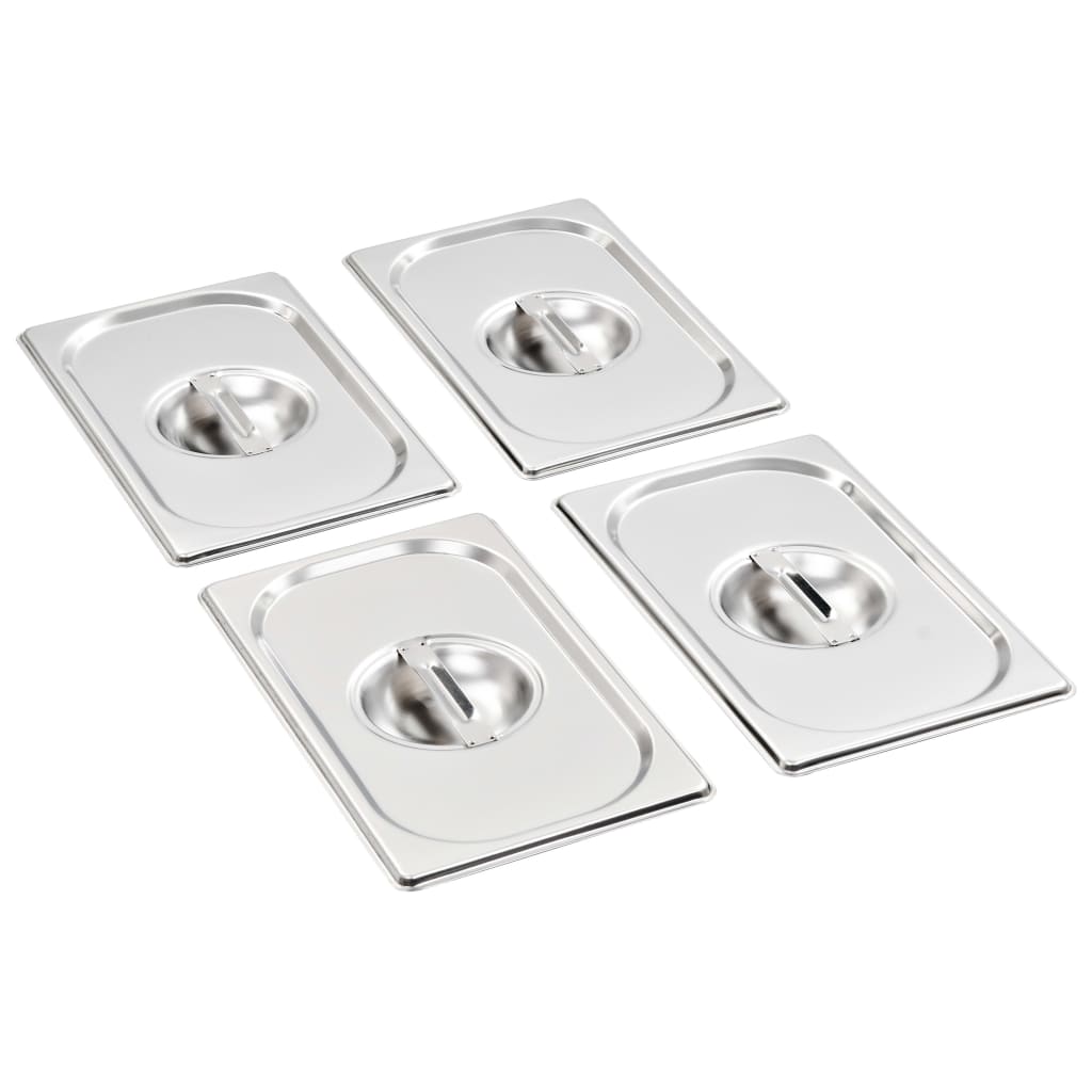Deckel für GN 1/4 Behälter 4 Stk. Edelstahl 