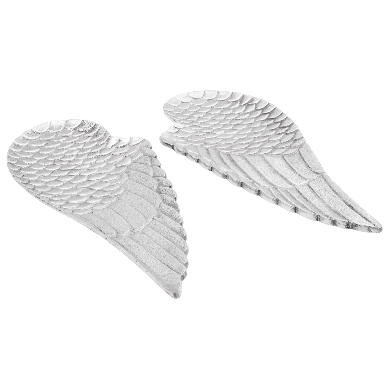vidaXL Obstkörbe 2 Stück Silber 40x18x4 cm Aluminium