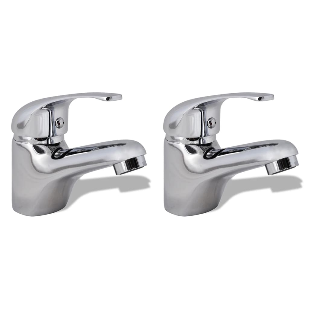 vidaXL Bidet-Wasserhähne 2 Stk. Chrom