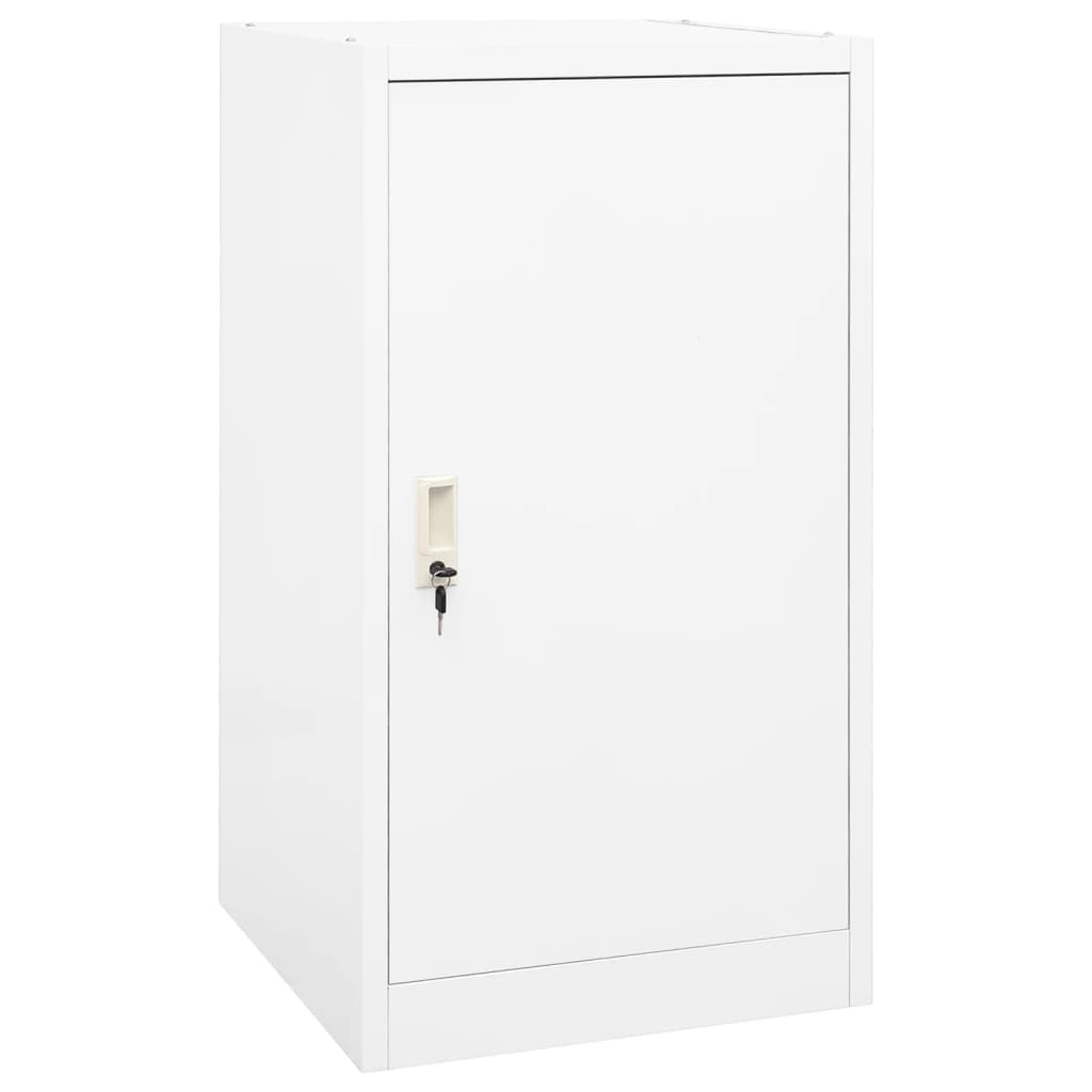 vidaXL Sattelschrank Weiß 53x53x105 cm Stahl   