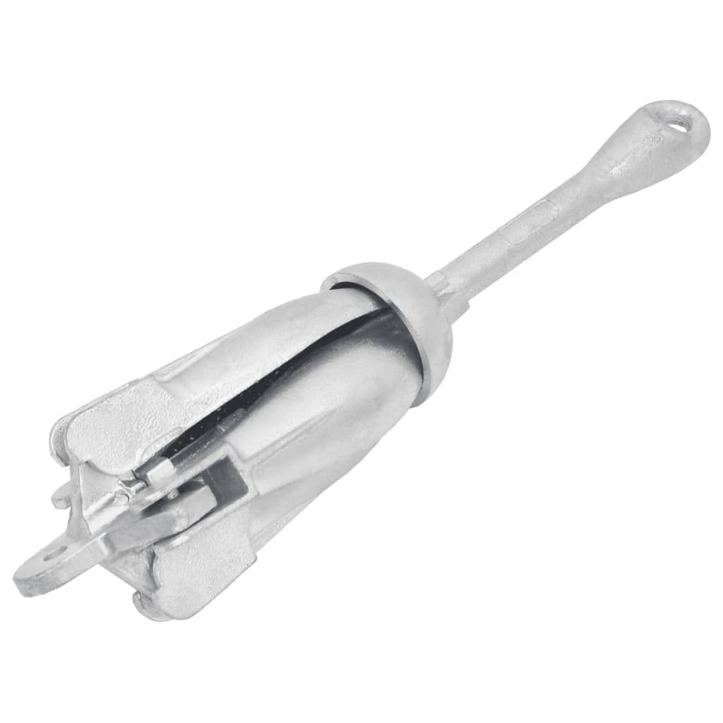 vidaXL Klappanker Silber 8 kg Feuerverzinktes Gusseisen